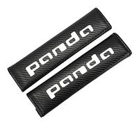 KLHYWEN 2 Pezzi Imbottiture per Cintura Sicurezza Auto per Fi-at Panda Accessori Styling Interni, Coperture di Protezione per Le Spalle Comfort in Fibra di Carbonio,White