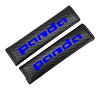 KLHYWEN 2 Pezzi Imbottiture per Cintura Sicurezza Auto per Fi-at Panda Accessori Styling Interni, Coperture di Protezione per Le Spalle Comfort in Fibra di Carbonio,Blue