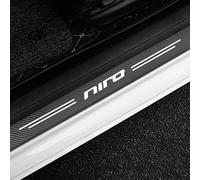 KLHYWEN 4 Pezzi Battitacco Auto in Fibra di Carbonio per Ki-A NIRO, Adesivi del Protezione del Battiscopa del Davanzale della Porta Car Styling Accessori,White
