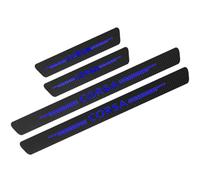 KLHYWEN 4 Pezzi Car Adesivi Soglia Fibra Carbonio per Op-El Corsa, Battitacco Pedal Stickers AntiGraffio Pellicola Protettiva, Auto Styling Accessori,Blue