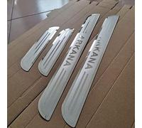 KLHYWEN 4 Pezzi Protezione Acciaio Inossidabile Battitacco Soglia Piastre per Ren-Ault Arkana, Auto Acciaio Inox Battitacco, AntiGraffio Battitacco Auto,Silver