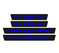 KLHYWEN 4 Pezzi Striscia di Protezione Battitacco Portiera AntiGraffio Auto, per Citr-oen C1 C2 C3 C4, Accessori Styling del Adesivi Pedale del Davanzale in Fibra Carbonio,C1 Blue