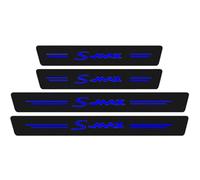 KLHYWEN 4 Pezzi Striscia di Protezione Battitacco Portiera AntiGraffio Auto, per FO-rd S-Max S Max SMAX, Accessori Styling del Adesivi Pedale del Davanzale in Fibra Carbonio,Blue