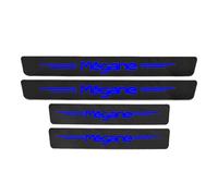 KLHYWEN 4 Pezzi Striscia di Protezione Battitacco Portiera AntiGraffio Auto, per Renault Megane 2 3 Scenic 4 1, Accessori Styling del Adesivi Pedale del Davanzale in Fibra Carbonio,Blue