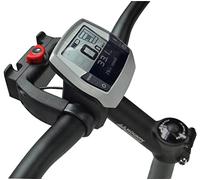 Klickfix Adattatore per manubrio E con serratura per e-bike con display, universale, adatto per manubri con 22-26 mm e manubrio oversize 31,8 mm di diametro Nero