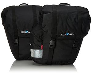 KLICKfix, Borsa per Ruota Posteriore Bicicletta Classic Set, Nero (Schwarz), 40 x 40 x 15 cm