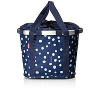 KlickFix, Cestino per Bicicletta Indio, Borsa per Manubrio, Unisex, 0303SN, Spots Navy, 35 x 28 x 26 cm