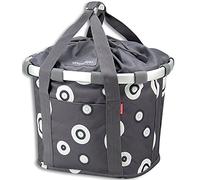 KlickFix Lenkerkorbtasche Klappkorb Bikebasket Reisenthel, Cestino Bicicletta Unisex Adulto, Anthrazit, 35 x 28 x 5 cm