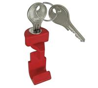 KlickFix Zubehör Taste Rot mit Schloß NEU, Accessori Unisex, Nero, 27.5 x 2.10-inch