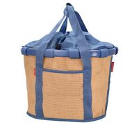 KLICKfix reisenthel Bikebasket 15 - Cestino manubrio 35 cm (raffia blue)