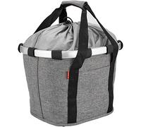 KLICKfix Unisex - Cestino da bicicletta Twist per adulti, argento, tinta unita