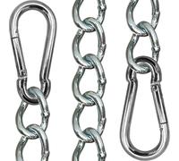 KLIFFHÄNGER Catena di Sospensione con Due moschettoni per sedie sospese, poltrone sospese e amache | Diverse Lunghezze (Catena 115 cm)