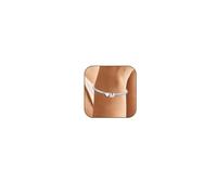 KLIFOWDY 925 Iniziale Cuore Bracciale Argento per le Donne Cuore Lettera A Z Charm Bracciali Perline Bracciali per le Donne, Bracciali regolabili Perle Regali di Compleanno, Eine Grösse, Metallo