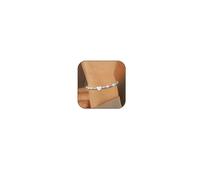 KLIFOWDY Braccialetto con iniziale per donne e ragazze, in argento Sterling 925, con lettera A-Z, pietra naturale, cuore, perline, regalo di compleanno per donne, ragazze, figlia, sorella, Misura