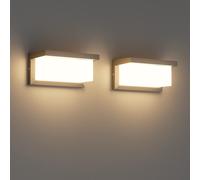 Klighten 2 pezzi LED luce da parete esterna 24W 3000K impermeabile IP65