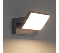 Klighten 24W Applique Parete LED Esterno Luci da Esterno 3000K, Antracite | Impermeabile IP65, Alluminio, Girevole, 1500 Lumen, Lampada da Parete per Esterno/Interno
