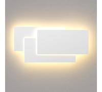 Klighten 36W Applique da Parete Interni Moderno LED 40CM Lampada da Parete Bianco Caldo 3000K Lampada da Muro per Soggiorno, Camera da letto, Corridoio, Scale (Bianca)