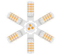 Klighten 6 pezzi Lampadina G9 Led 5W 600LM Bianca Calda 2700K | Non Dimmerabile, AC220-240V, Angolo del Fascio 360°, 51-LED SMD2835, G9 LED Lampadine per Plafoniera da Soffitto Lampadario