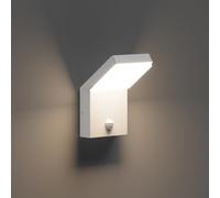 Klighten Applique Esterno 24W LED con Sensore di Movimento, Lampade da Parete IP65 Impermeabile Luci da Parete in Alluminio per Corridoio Ingresso Terrazza, 1500LM, Bianco, Bianco Naturale 4000K