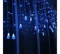 Klighten Catena Luminosa, Blu Strisce LED, 96er Led Luci 3.5 * 0.65m Luci Stringa 8 Modalità Impermeabili IP44, per finestra, porta, giardino, feste, Natale