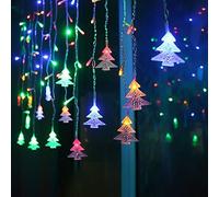 Klighten Catena Luminosa, Strisce LED, 96er Led Luci 3.5 * 0.65m Luci Stringa RGB 8 Modalità Impermeabili IP44, per finestra, porta, giardino, feste, Natale