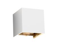 Klighten Lampada da esterno, 12W Applique da Parete con sensore di movimento per luci esterni/interni Lampada da parete con fascio regolabile IP65 Impermeabile 3000K,Bianca
