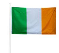 KliKil Bandiera Irlandese 90x150 cm - Tessuto da esterno resistente alle intemperie 150x90 cm con 2 occhielli metallici. Ireland Flag giardino decorazioni