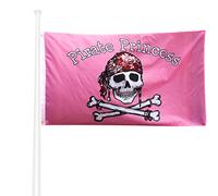 KliKil Bandiera Pirati 150x90 Donna principessa - Bandiera Pirata tessuto da esterno, resistente alle intemperie con 2 occhielli metallici. Flag Pirate Women giardino decorazioni