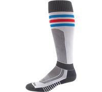Klim Aggressor Vented Calzini per sport motoristici, grigio/blu/rosso, Taglia S