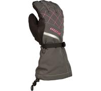 Klim Allure Guanti da donna nera, nero-grigio-rosa, taglia L per donne