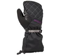 Klim Allure Mitten Guanti da donna nera, nero-rosa, taglia XS per donne