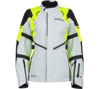 Klim Altitude Rogue Gore-Tex Giacca tessile da motociclista femminile, grigio-giallo, taglia L per donne