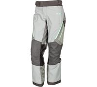 Klim Artemis S22, pantaloni tessili Gore-Tex donne 8 male Grigio Chiaro/Grigio/Verde Menta