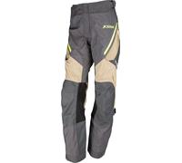 Klim Artemis, pantaloni tessili Gore-Tex donna 42 female Grigio Scuro/Beige/Giallo Fluo