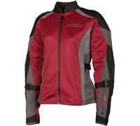 Klim Avalon, giacca tessile donna XL female Rosso Scuro/Grigio/Nero