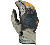 Klim Badlands Aero Pro Short 2023 Guanti da moto, grigio/blu, Taglia S
