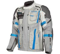 Klim Badlands Pro, giacca tessile Gore-Tex 3XL male Grigio Chiaro/Blu/Grigio Scuro