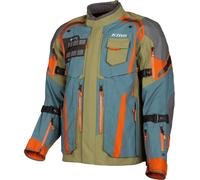 Klim Badlands Pro A3, giacca tessile Gore-Tex XXL male Oliva/Petrolio/Arancione/Grigio