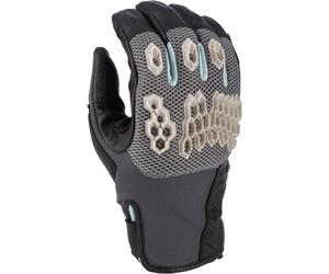 Klim Baja S4 2025 perforated Mesh Leather/Textile Enduro Motorcycle Gloves Guanti da moto enduro in pelle/tessuto a rete traforata, nero-grigio, taglia 3XL per maschi