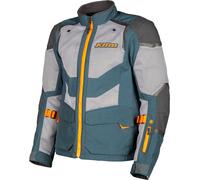 Klim Baja S4, giacca in tessuto L male Petrolio/Grigio/Arancione