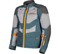 Klim Baja S4, giacca in tessuto S male Petrolio/Grigio/Arancione