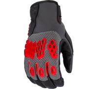 Klim Baja S4 2025 perforated Mesh Leather/Textile Enduro Motorcycle Gloves Guanti da moto enduro in pelle/tessuto a rete traforata, nero-rosso, taglia 3XL per maschi
