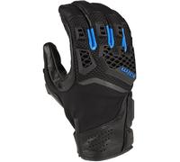 Klim Baja S4 Guanti da moto perforati, nero/blu, Taglia M