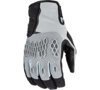 Klim Baja S4 2025 perforated Mesh Leather/Textile Enduro Motorcycle Gloves Guanti da moto enduro in pelle/tessuto a rete traforata, nero-grigio, taglia S per maschi