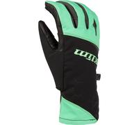 Klim Bombshell Guanti da motoslitta da donna, nero/menta, Taglia L