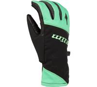 Klim Bombshell Guanti da motoslitta da donna, nero/menta, Taglia XL