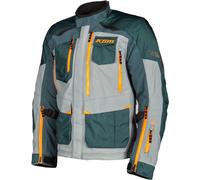 Klim Carlsbad, giacca tessile Gore-Tex 3XL male Petrolio/Grigio/Arancione