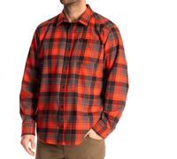 §Camicia in Flanella Klim Cottonwood Midweight Rosso Fuoco-Nero§