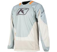Klim Dakar 2025 Maglia da motocross, grigio/menta/arancione, Taglia S