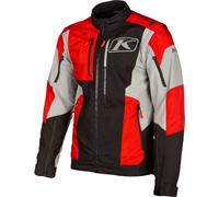Klim Dakar, giacca in tessuto L male Nero/Grigio Chiaro/Rosso